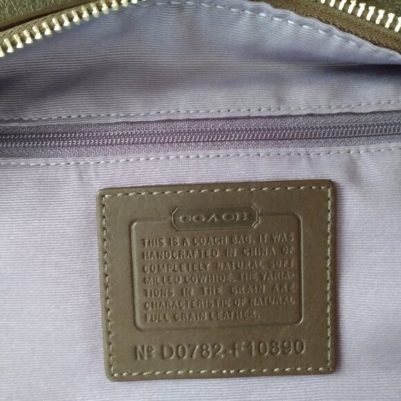 Vintage, never used leather coach bag - Picture 16 of 16